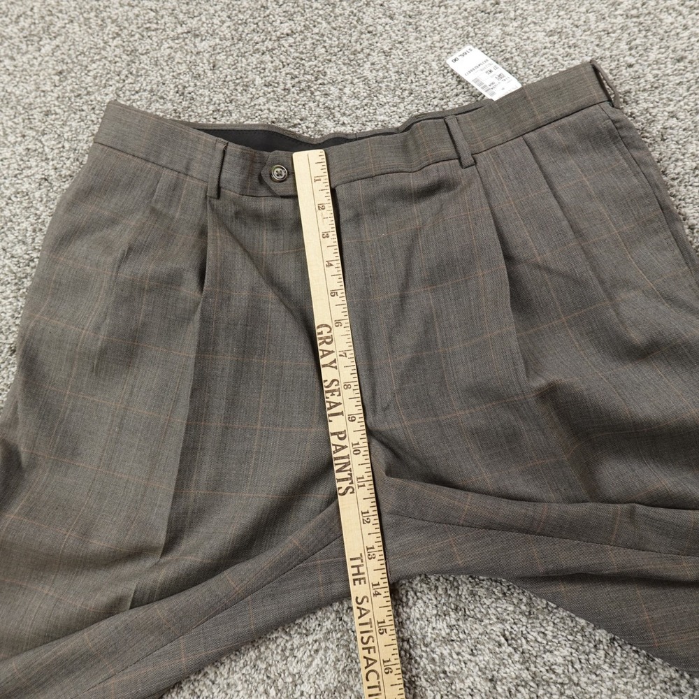 NEW Jos A Bank Pants Mens‎ 37R Gray Wool Trousers Dress Slacks Pleated Career - Picture 5 of 13